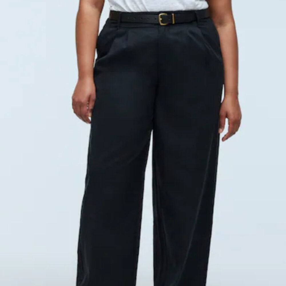 Madewell Harlow Wide‑Leg Pant | 26W | True Black